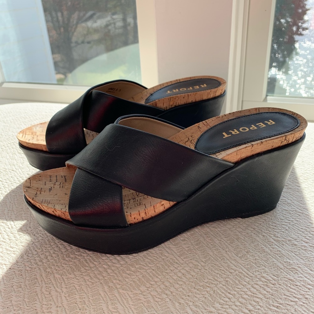 Report wedge sandal slide Never Worn 8.5